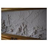 Set of 3 - Perfugium Regibus carved marble plaques