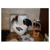 Rooster & Knife Set
