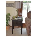 Side Table & Lamp