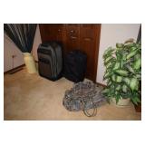 Luggage & Arrangements in Vase/Planter