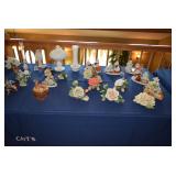 Figurines & milk glass 