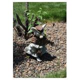 Outside figurine