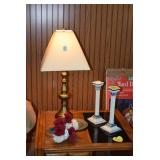 Table lamp, candle holders