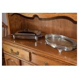 Silver serving containers