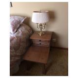 Bedside Table, Table Lamp