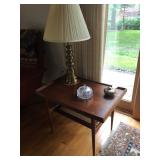Side Table, Table Lamp