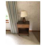 Side Table, Table Lamp