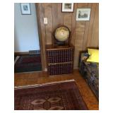 Shelving Unit, Encyclopedias, Globe, Art