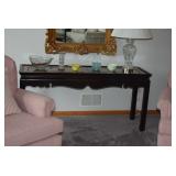 Console Table, Table Lamp, & Home Decor