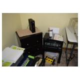 Printer, Shredder, Side Table