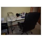 Desk, Office Chair, Office Supplies