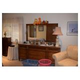 Dresser, Mirror, Lamp, Chair, Art