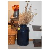 Silk Floral in Milk Can Vase