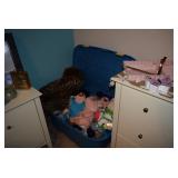 Stuffed Animals, Dresser, Side Table