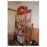 Shelving Unit, Garage/Cleaning Items