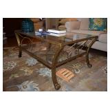 Metal & Glass Coffee Table