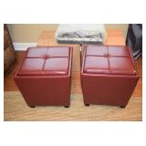 2 Ottomans with Storage