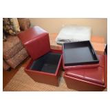 2 Ottomans with Storage