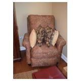Recliner with Decorative Pillows
