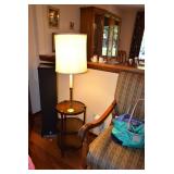 Side Table, Table Lamp