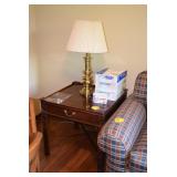 Side Table, Table Lamp