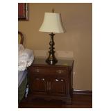 Bedside Table, Table Lamp
