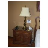 Bedside Table, Table Lamp