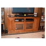Entertainment Unit, Flat Screen TV, VHS Tapes, DVD