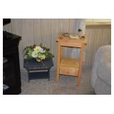 Side Tables & Artificial Floral Piece