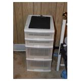 Plastic 4-Drawer Storage Unit