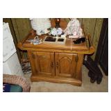 Side Table, Collectible Dolls