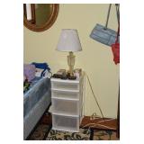 4-Drawer Plastic Storage Unit, Lamp