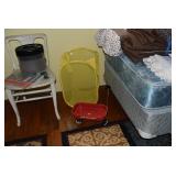 Mesh Clothes Hamper, Small Red Wagon