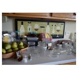 Glass bowls, Wine Decor Art, Dishes