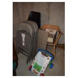 Folding Chairs, Table, & Toddler Toy