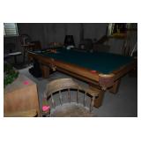 Pool Table, Pool Table Accessories, & Chairs
