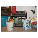 Air Compressor, Potting Soil, & Extension Cords