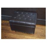Leather Ottoman