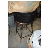 Stool & Black Tub