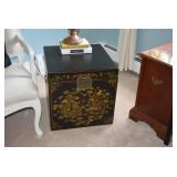 Side Table Chest & Table Lamp