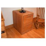 Wood 2-Drawer Filing Cabinet