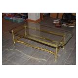 Brass & Glass Coffee Table