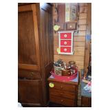 Cabinet, Shelving Unit, & Wall Hanging