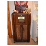 Antique Radio in Cabinet