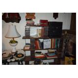 Lamp, 45 RPM Records, Books, & Decor