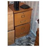 Two 2-Drawer Filing Cabinets