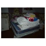 Bed, Headboard, Linens