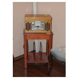 Vintage Radio & Record Rack