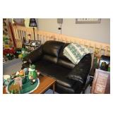 Leather Loveseat, Seasonal Decor