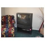 Television, Accent Chair & Ottoman
